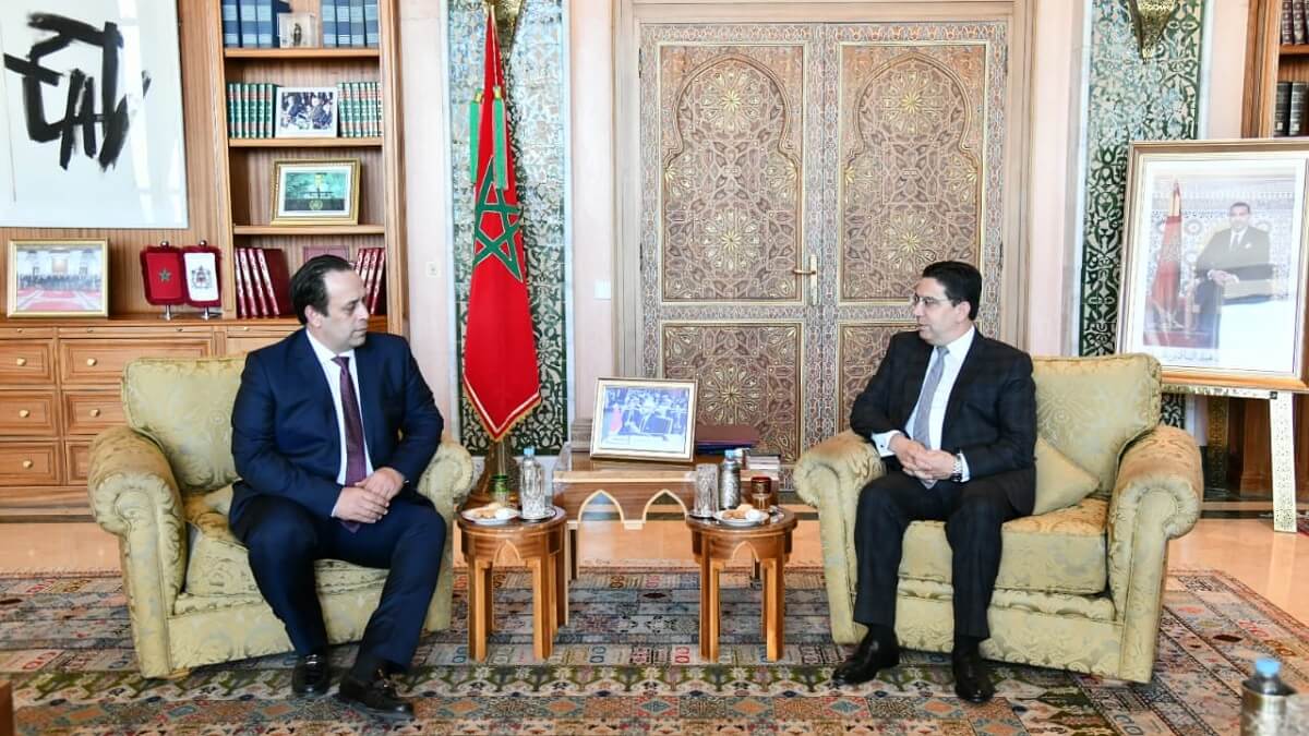 Sami al-Menfi y Nasser Bourita – PHOTO/X/MAROC DIPLOMATIE/@MarocDiplomatie