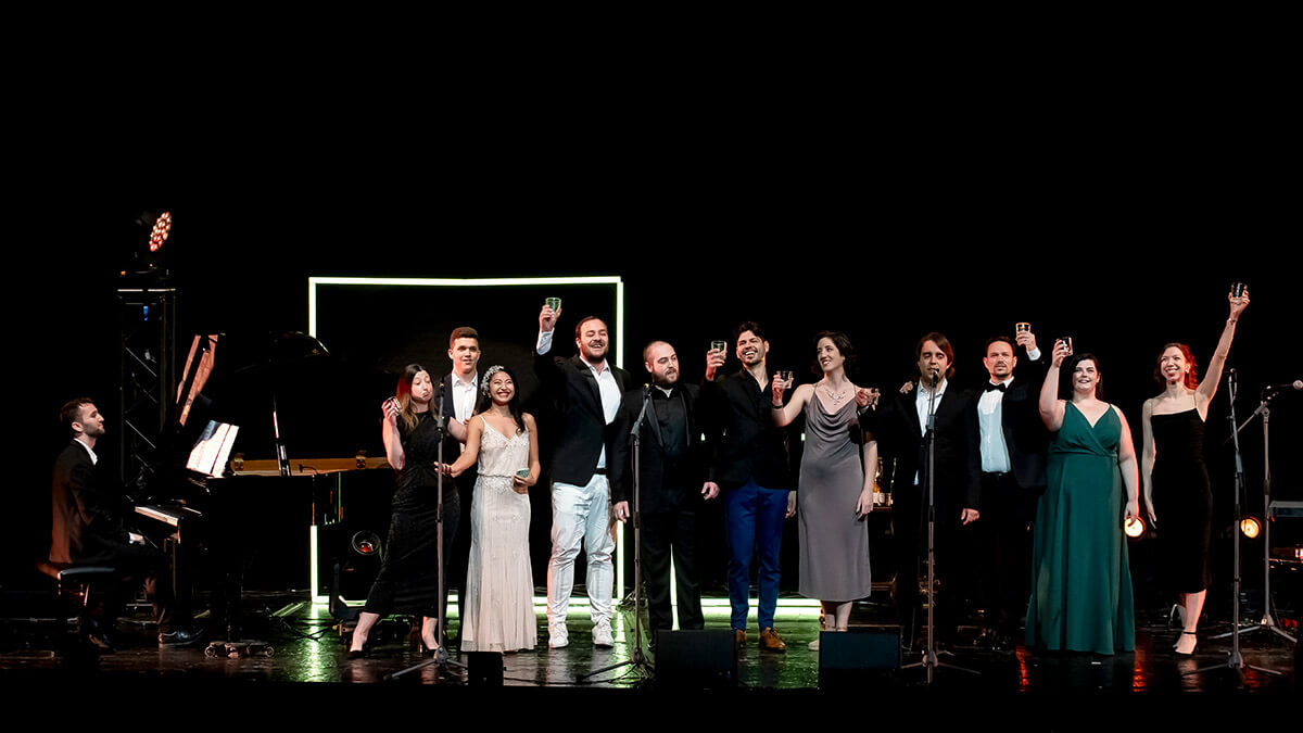 Los jóvenes líricos del programa “Crecendo” cantaron “Brindis a la Traviata”, de G. Verdi - PHOTO/FUNDACIÓN PRINCESA DE GIRONA