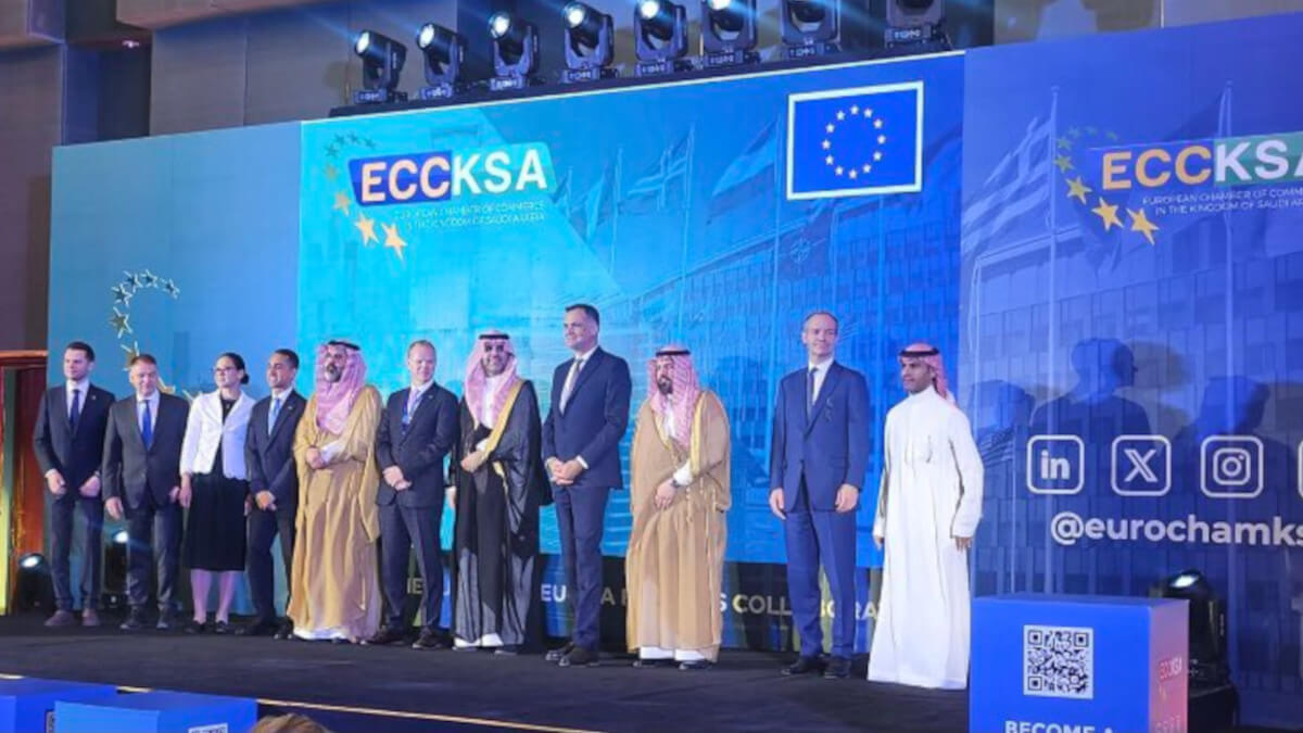 Inauguración de la nueva Cámara de Comercio de la Unión Europea en Arabia Saudí (ECCKSA) <strong>- PHOTO/X/@EUintheGCC</strong>