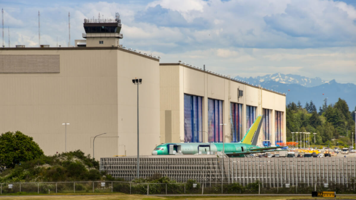 Fábrica de aviones del modelo Boeing 777 en Everett, Estados Unidos - <a  data-cke-saved-href="https://depositphotos.com/es/?/" href="https://depositphotos.com/es/?/">Depositphotos</a>