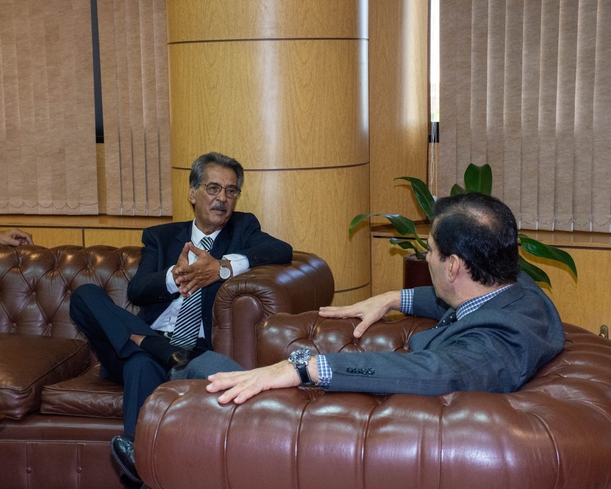 Hach Ahmed con el presidente del Senado de Paraguay
