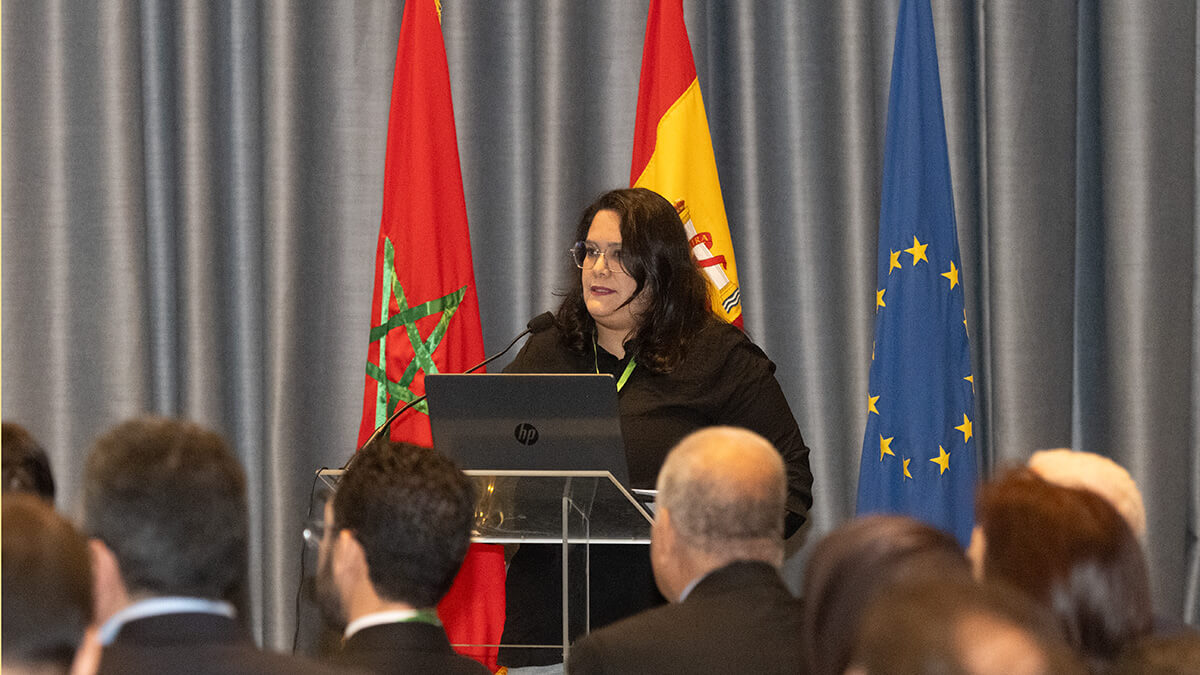 Salma Achnar, jefa de servicio de multimodalidad y coordinación de transporte de Ministerio de Transportes y Logística de Marruecos - PHOTO/ATALAYAR