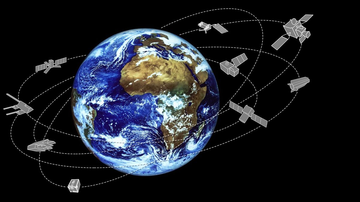 Los datos de GMV son que se han lanzado al espacio más de 17.000 satélites, de los que unos 11.500 satélites siguen en órbita y más de 9.000 continúan prestando servicio - PHOTO/ESA
