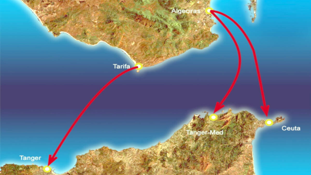 Rutas de los Ferris que van desde la provincia de Cádiz hasta Marruecos <strong>- PHOTO/@PuertoAlgeciras</strong>