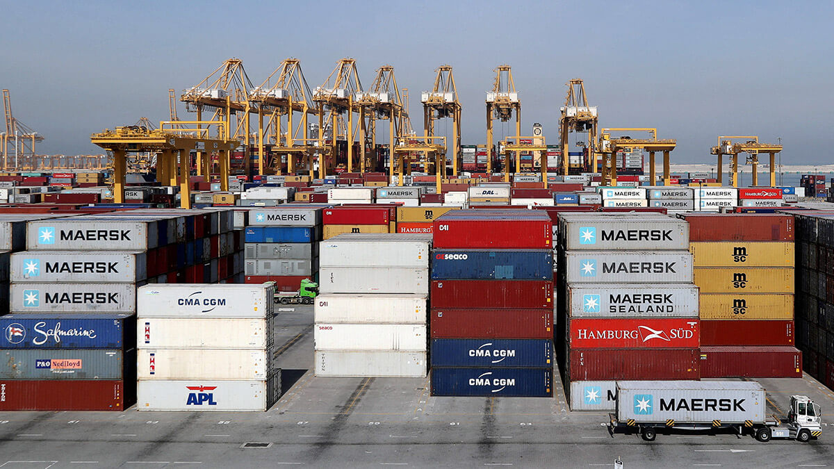 Vista general de un depósito de stock de la Terminal 2 totalmente automatizada de DP World en el puerto de Jebel Ali en Dubái, Emiratos Árabes Unidos - REUTERS/HAMAD I MOHAMMED