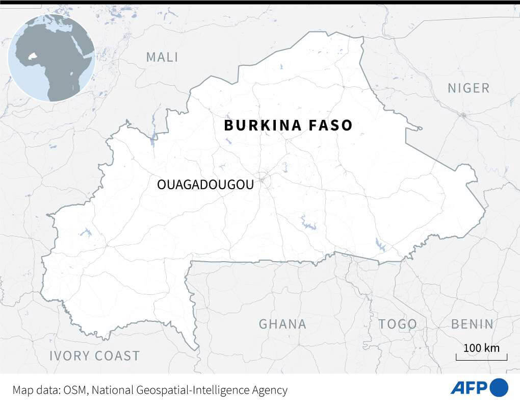 Mapa de Burkina Faso - AFP/VALENTIN RAKOVSKY Y SABRINA BLANCHARD