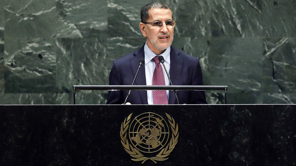 Omar Hilale, representante permanente del Reino de Marruecos ante las Naciones Unidas - AP/FRANK FRANKLIN
