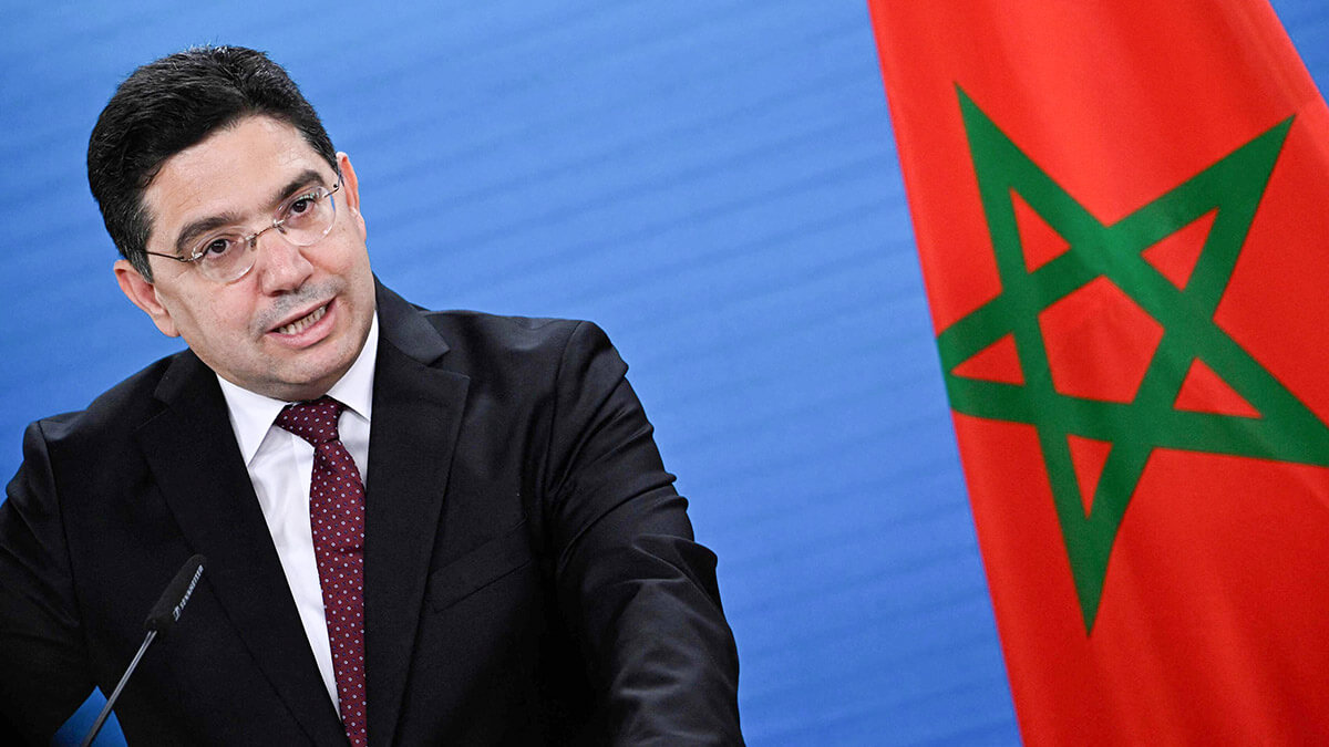El Ministro de Asuntos Exteriores marroquí, Nasser Bourita - AFP/TOBIAS SCHWARZ