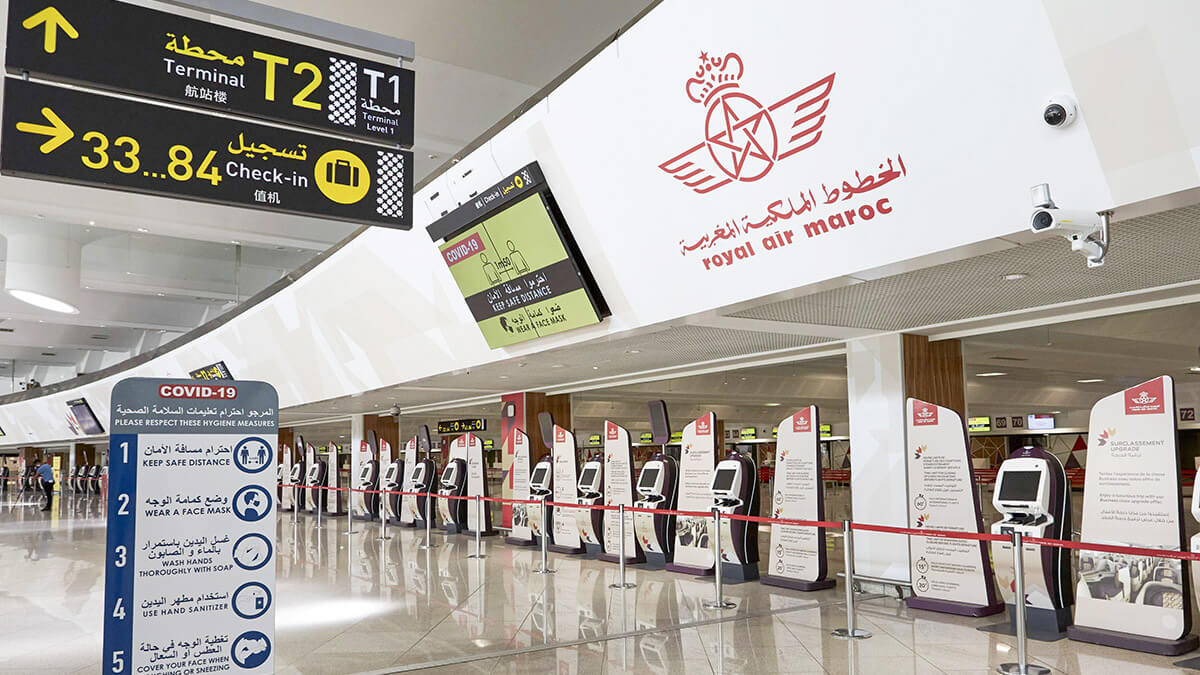 Vestíbulo del aeropuerto Mohammed V en Casablanca - PHOTO/AP