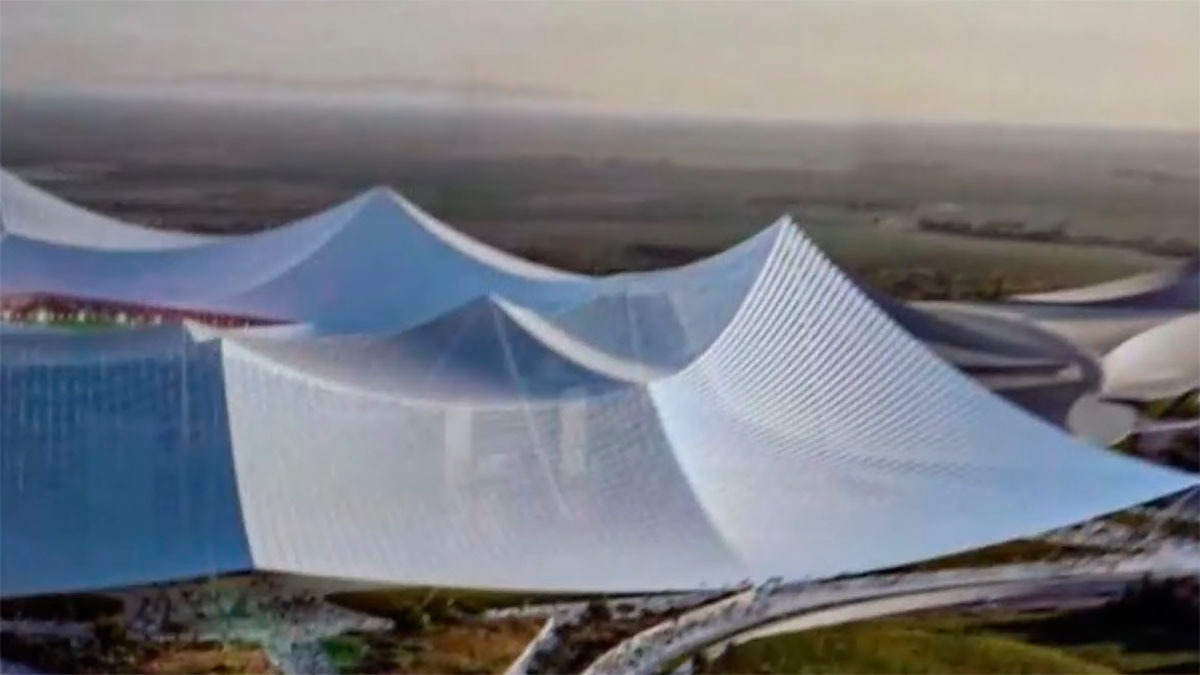 <p>Diseño del estadio Hassan II de Casablanca - PHOTO/CEDIDA </p>