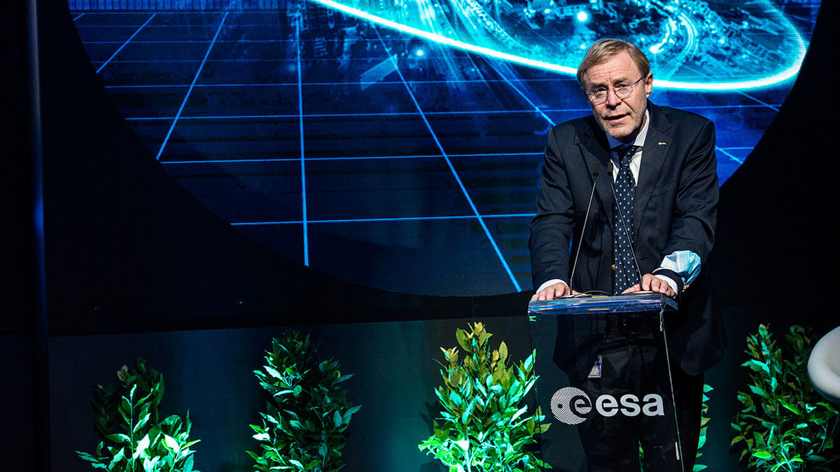 El director de transporte espacial de la ESA, Toni Tolker-Nielsen, en imagen, tiene un 96 por ciento de confianza en el éxito y le aterroriza el 4 por ciento restante - HOTO/ESA-V. Stefanelli