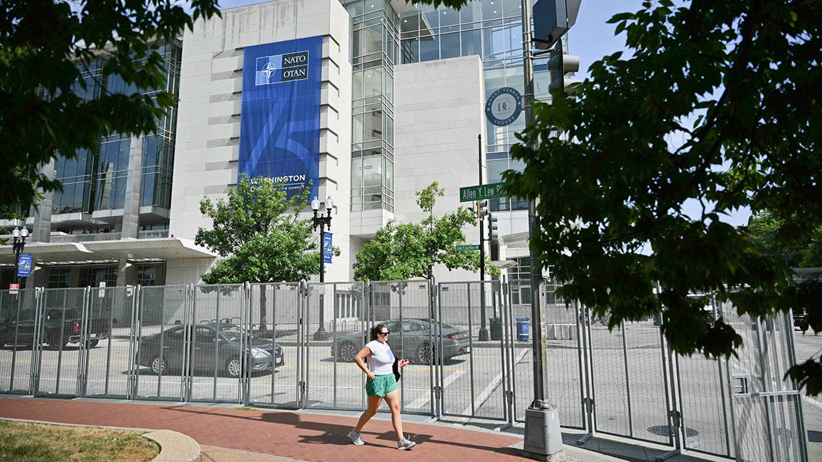 Vista general del Centro de Convenciones de Washington, donde se celebrará la cumbre de la OTAN en Washington, DC, del 9 al 11 de julio - AFP/NGAN MANDEL
