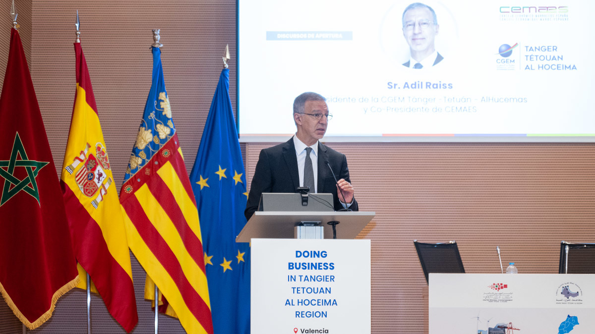 Adil Raiss, presidente de la CGEM Tánger-Tetuán-Alhucemas y copresidente de CEMAES - PHOTO/ATALAYAR