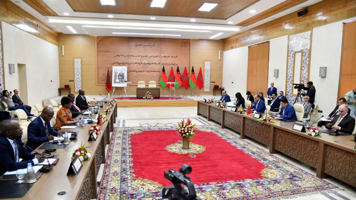 Encuentro bilateral entre Malawi y Marruecos, en Rabat, Marruecos - PHOTO/X/@MarocDiplomatie