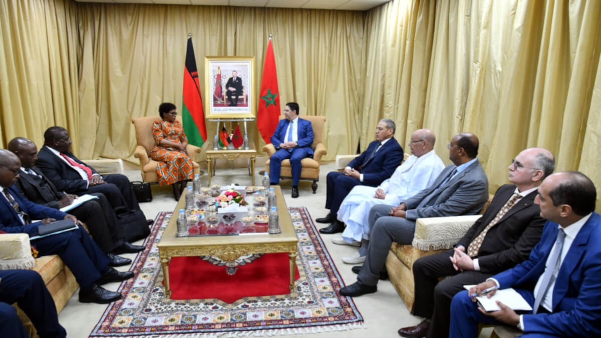 Encuentro bilateral entre Malawi y Marruecos, en Rabat, Marruecos - PHOTO/X/@MarocDiplomatie