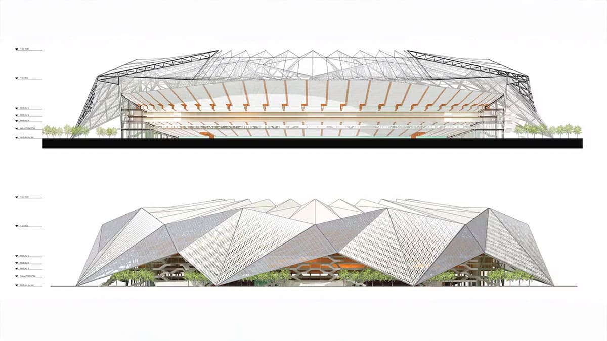 Diseño del estadio Hassan II de Casablanca - PHOTO/CEDIDA
