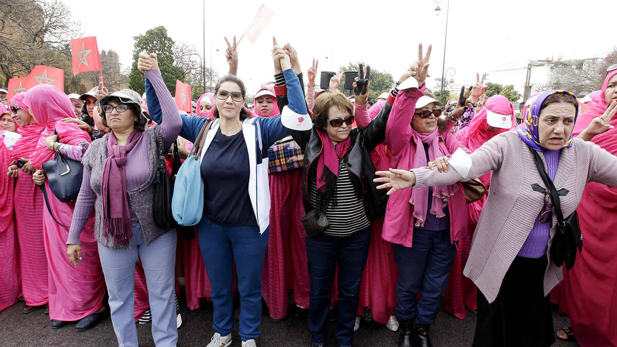 Fotografia de archivo, manifestación por el Día Internacional de la Mujer en Rabat - REUTERS/ARCHIVO