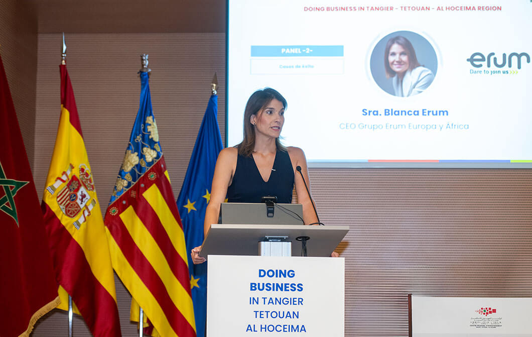 Blanca Erum en el evento “Doing Business in Tangier-Tetouan-Al Hoceima” - PHOTO/ATALAYAR