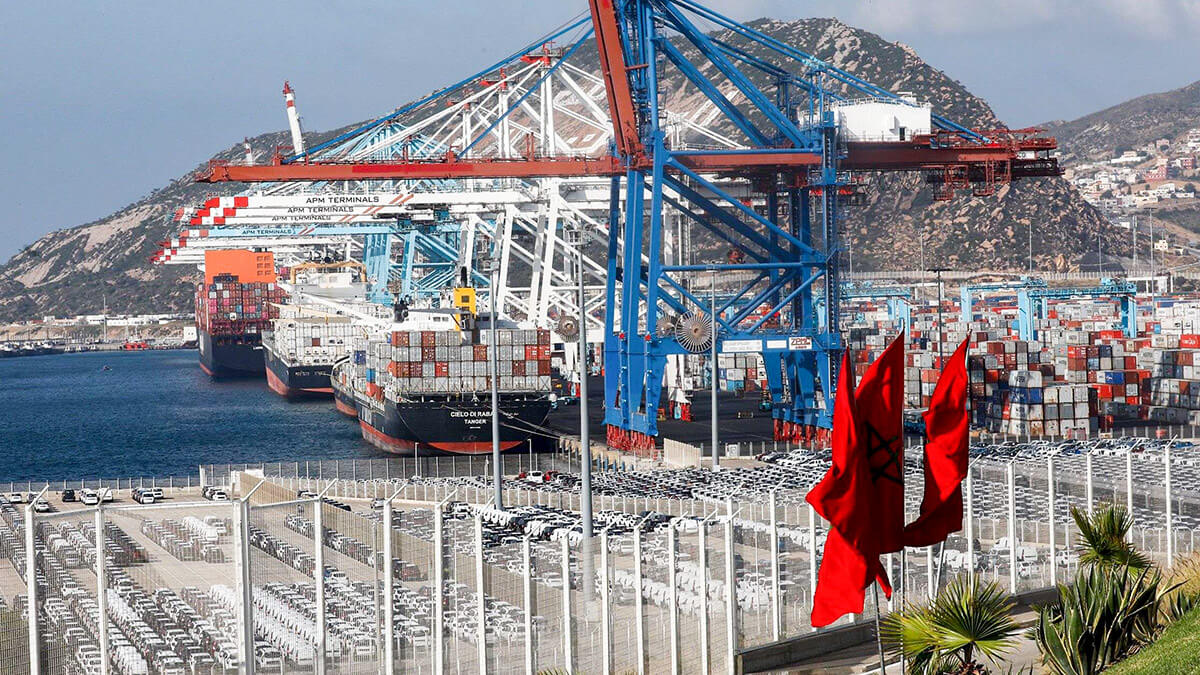 Terminal I del puerto Tanger Med en la ciudad de Tánger - PHOTO/AFP
