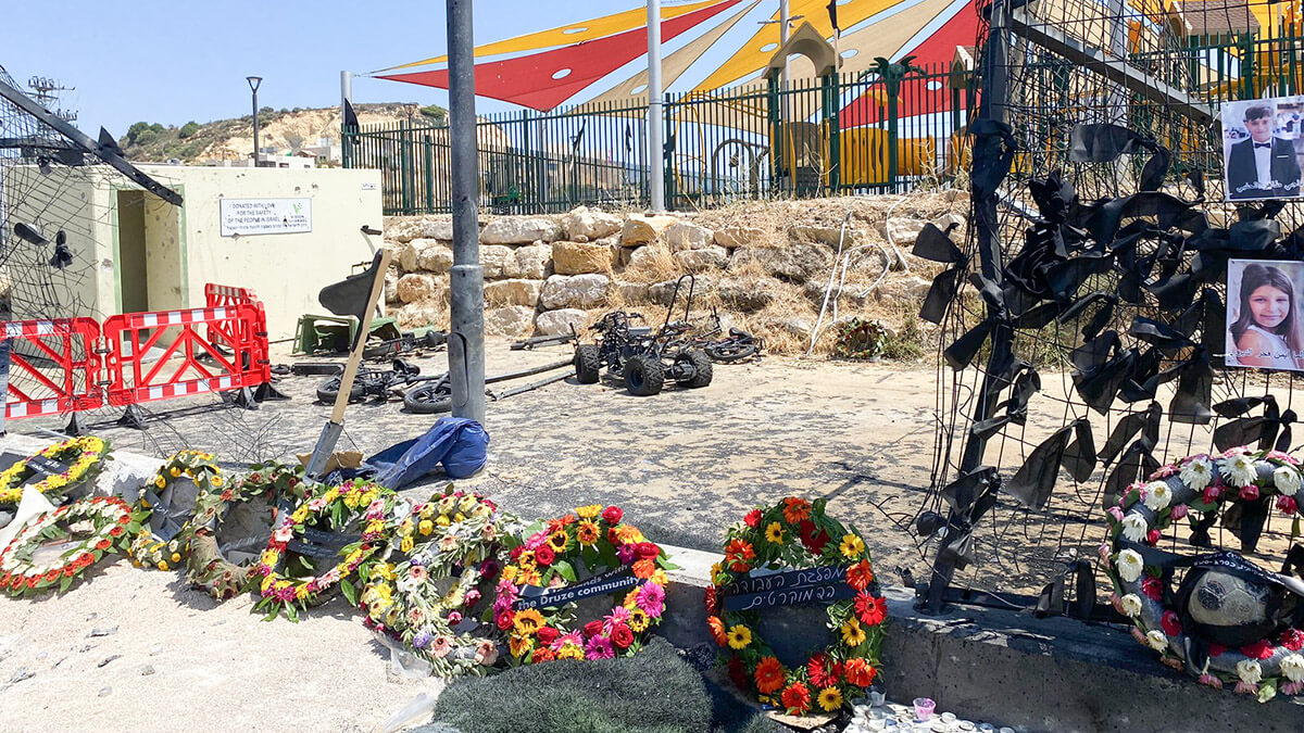 Homenaje a los 12 menores asesinados por un ataque de Hezbolá en Majdal Shams, Israel - ATALAYAR/MARGARITA ARREDONDAS