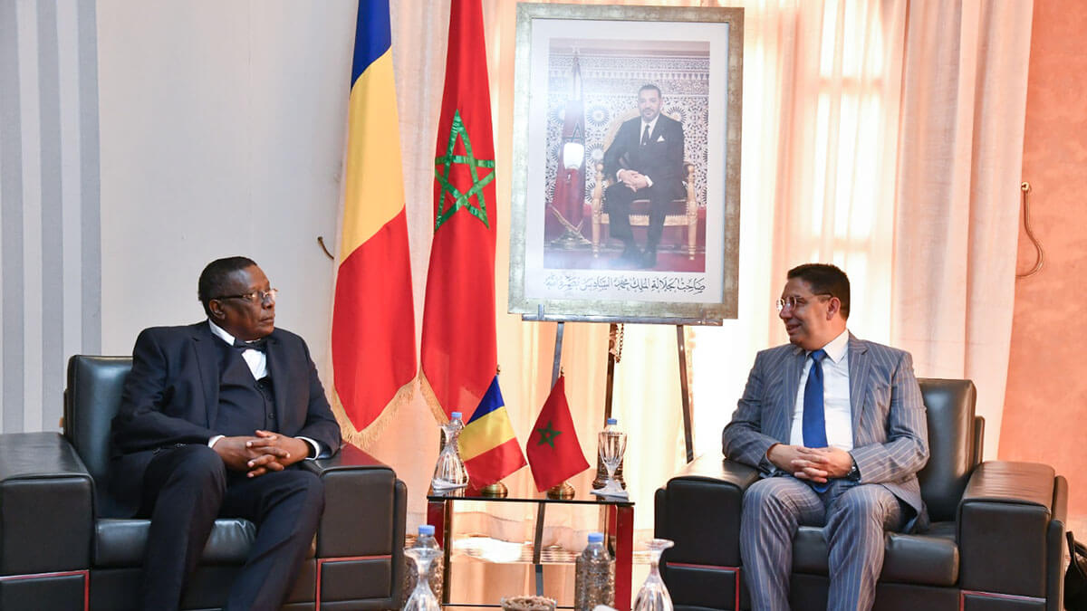 PHOTO/@MarocDiplomatie -
Nasser Bourita se reunió en Dakhla con el Ministro de Estado, Ministro de Asuntos Exteriores, Integración Africana, Cooperación Internacional y Chadianos en el Extranjero, Abderaman Koulamallah
