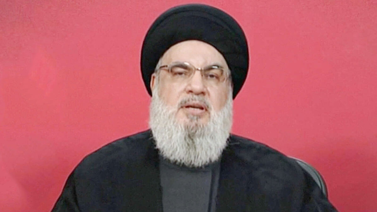 El líder de Hezbolá, Sayyed Hassan Nasrallah - PHOTO/AL-MANAR TV via REUTERS