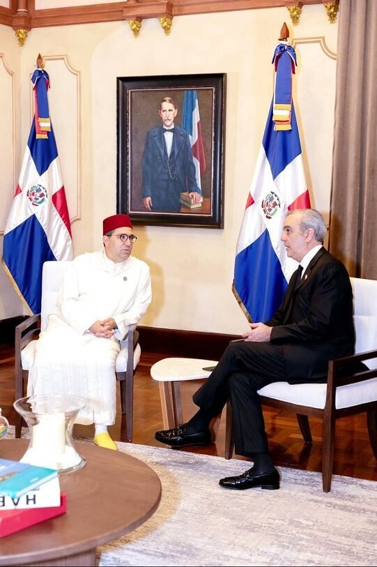 Nasser Bourita y Luis Abinader - PHOTO/X/MAROC DIPLOMATIE/@MarocDiplomatie