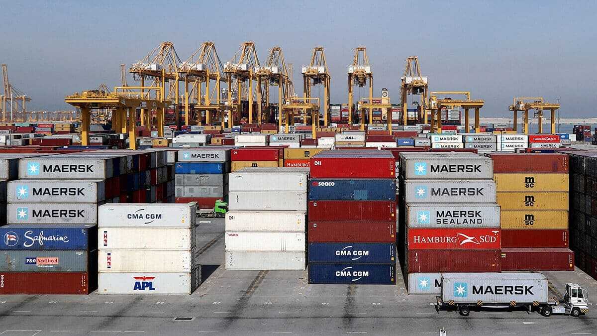 Vista general de un depósito de stock de la Terminal 2 totalmente automatizada de DP World en el puerto de Jebel Ali en Dubái, Emiratos Árabes Unidos - REUTERS/HAMAD I MOHAMMED