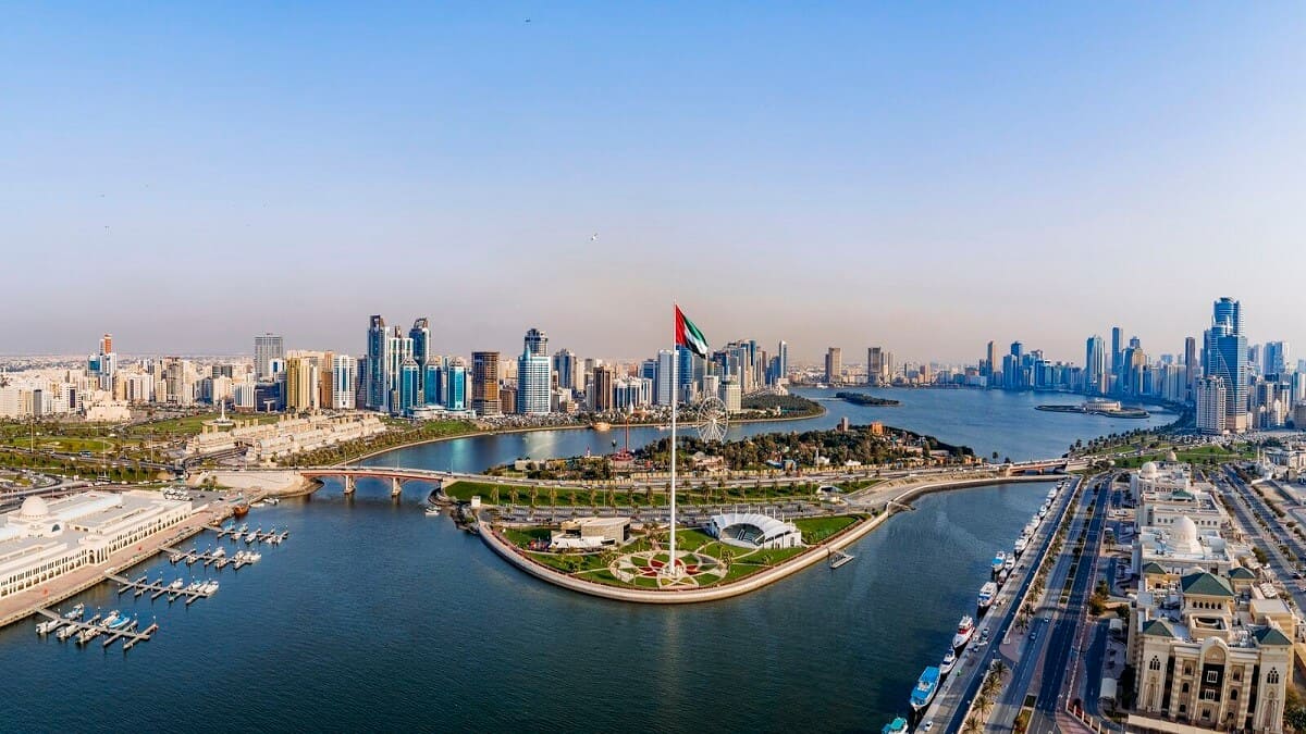Vista aérea del puerto de Sharjah, Emiratos Árabes Unidos – PHOTO/ARCHIVO