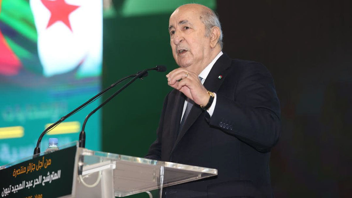 El presidente argelino Abdelmajid Tebboune - PHOTO/REDES SOCIALES