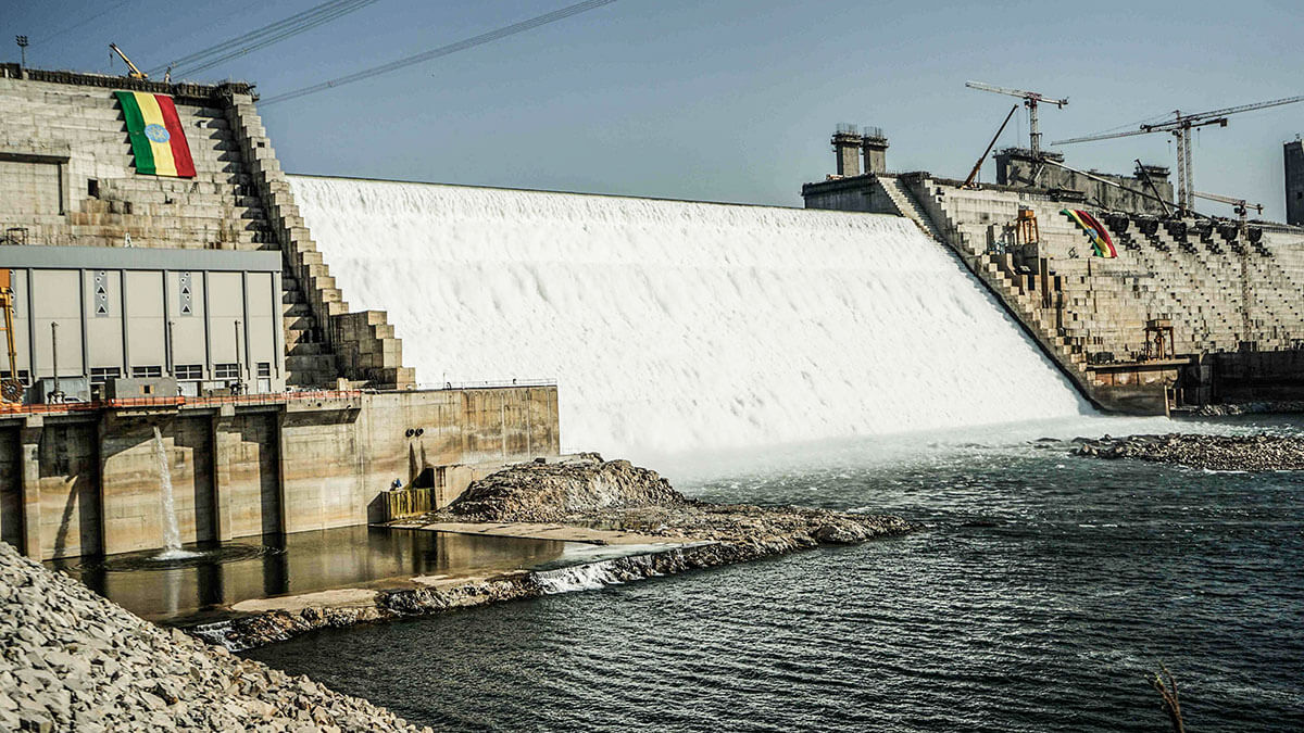 <p> Vista general muestra la Gran Presa del Renacimiento Etíope (GERD) en Guba, Etiopía - AFP/AMANUEL SILESHI </p>
