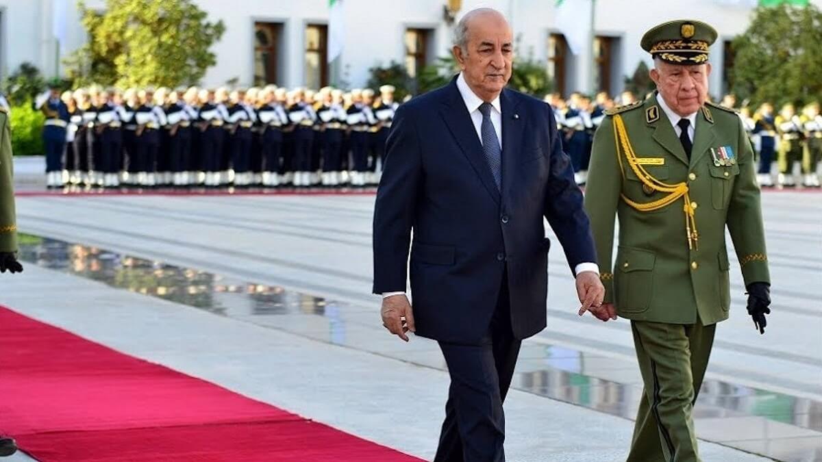 Abdelmadjid Tebboune, presidente de Argelia, y Said Chengriha, Jefe del Estado Mayor del Ejército Nacional Popular de Argelia - PHOTO/ARCHIVO