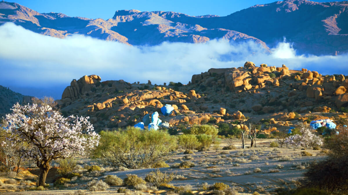<p>El turismo de montaña de Tafraoute, una ciudad de la provincia de Tiznit, en la región de Souss-Massa, es uno de los nuevos destinos más solicitados del país - PHOTO/<a data-cke-saved-href="https://depositphotos.com/es/?/" href="https://depositphotos.com/es/?/">Depositphotos</a></p>