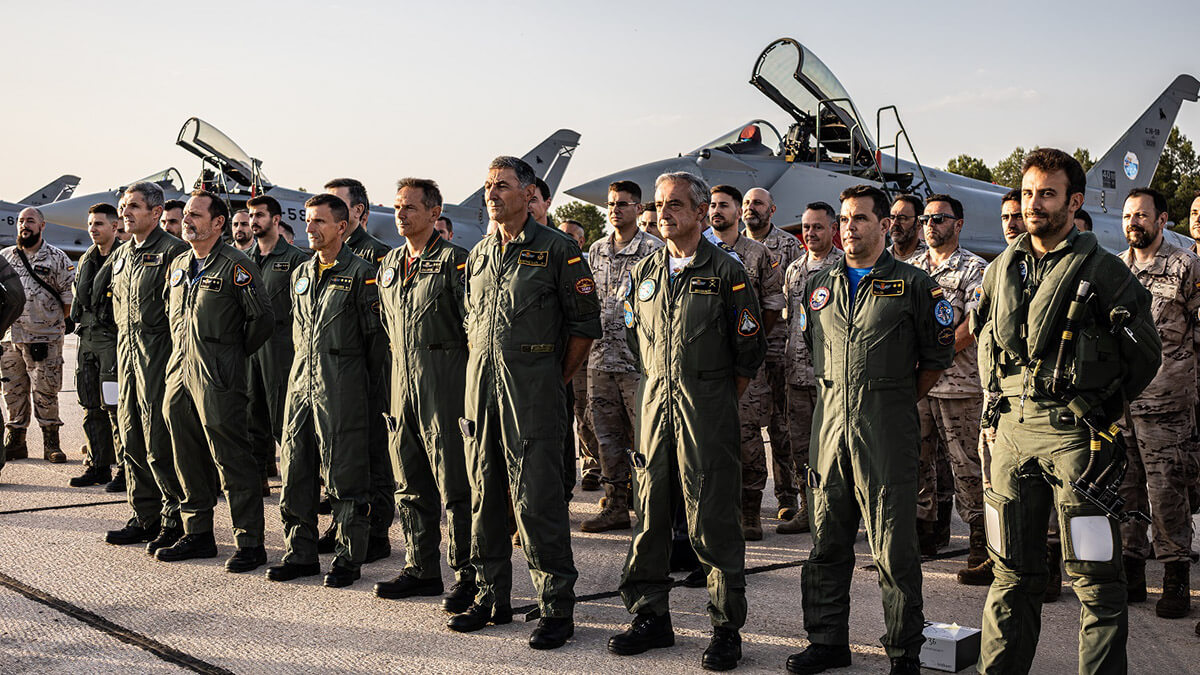 La Agrupación Aérea Expedicionaria Plus Ultra antes de partir de la base aérea de Morón a finales de junio para iniciar su despliegue en Pacific Skies 2024 - PHOTO/EAyE-Elena Ribas