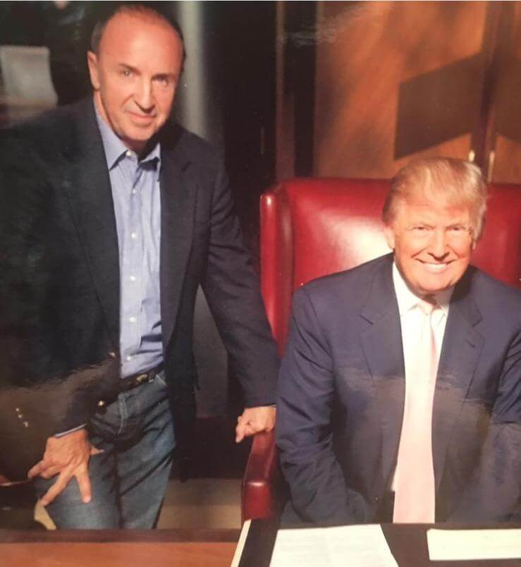 <p>George G. Lombardi junto al expresidente y candidato presidencial Donald Trump - PHOTO/REDES SOCIALES </p>
