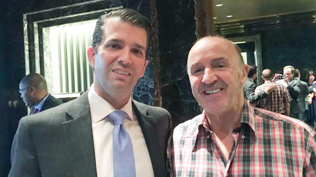 George G. Lombardi junto Donald Trump JR