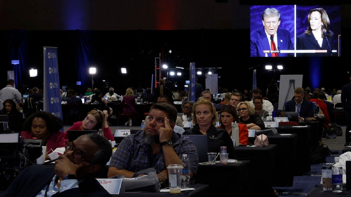 Debate entre Donald Trump y Kamala Harris - PHOTO/REUTERS/EVELYN HOCKSTEIN