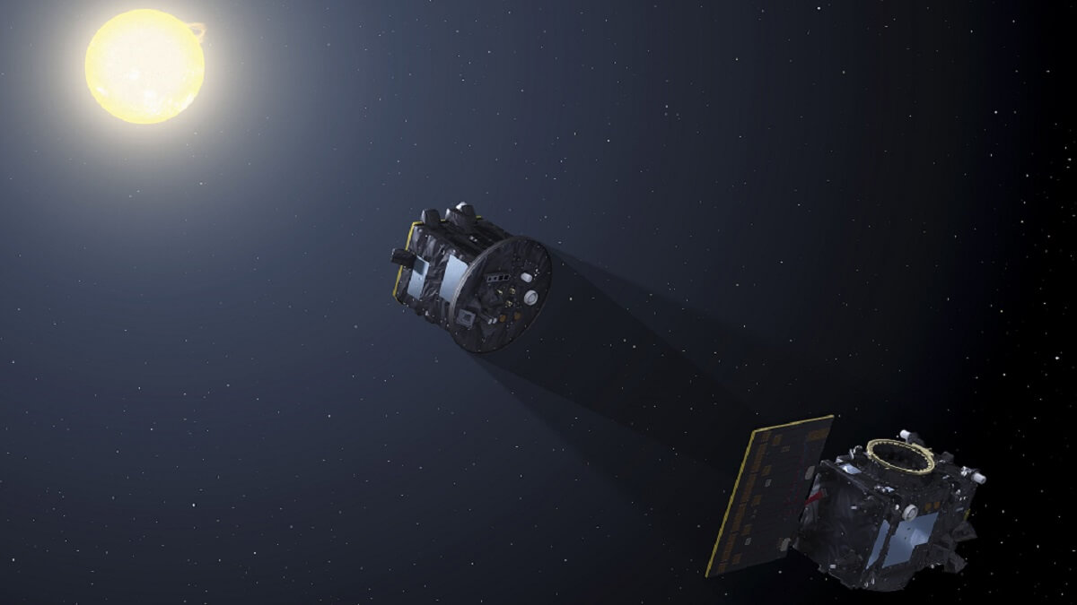 Sener Aeroespacial es el contratista principal de la pareja de satélites de demostración Proba-3, que está previsto que despeguen a finales de noviembre en un lanzador indio PSLV para estudiar la débil corona interna del Sol - PHOTO/ESA-P. Carril