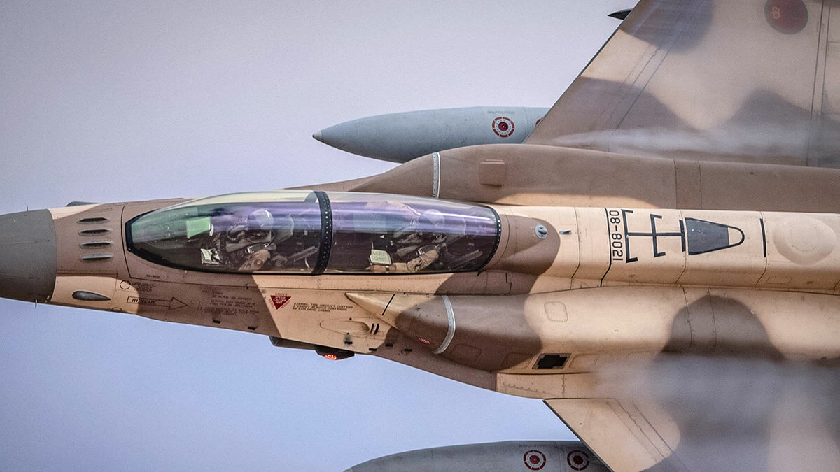 Un avión de combate F-16 Fighting Falcon de la Real Fuerza Aérea de Marruecos - AFP/FADEL SENNA