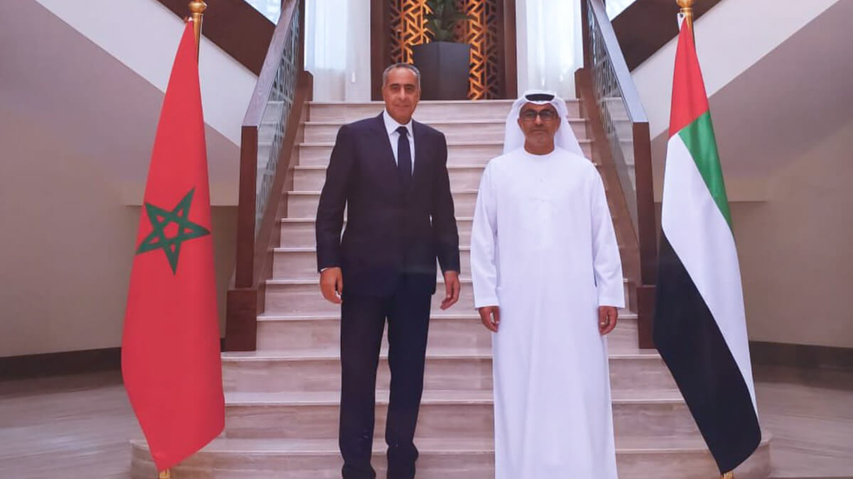 Reunión entre el DG de Seguridad Nacional y Vigilancia del Territorio y Ali Obaid Al Dhaheri, Jefe de los Servicios de Inteligencia de los Emiratos Árabes Unidos - PHOTO/MAP