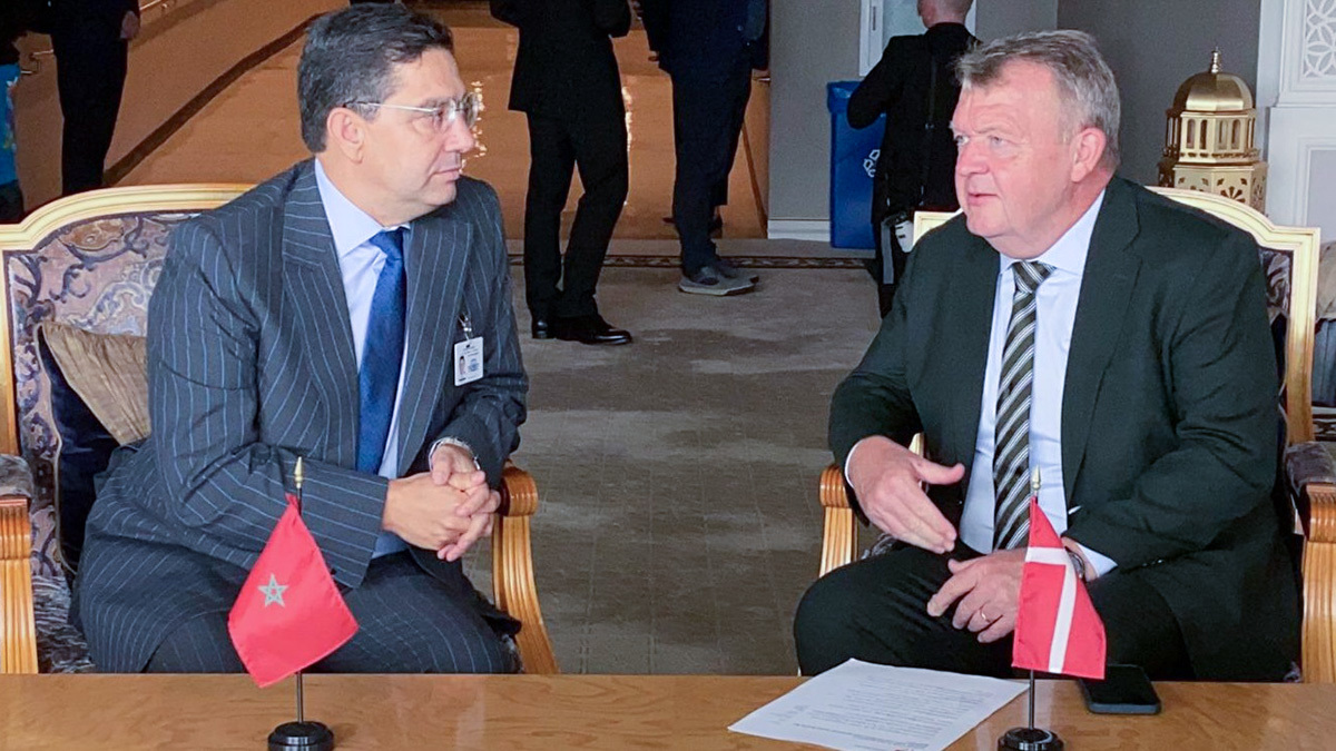 Nasser Bourita y Lars Løkke Rasmussen – PHOTO/X/@MarocDiplomatie