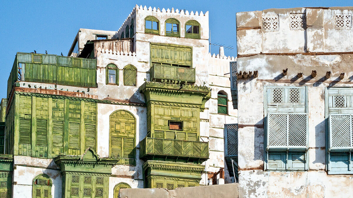 Edificios históricos en la ciudad saudí de Yeddah, patrimonio de la UNESCO - PHOTO/ https://depositphotos.com/es/?/
