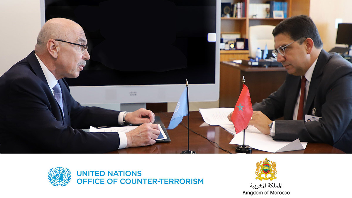 <p>Primer Diálogo Estratégico de Alto Nivel entre Marruecos y la ONUCT, bajo la copresidencia del Sr. Nasser Bourita y el Secretario General Adjunto de la ONUCT, Sr. Vladimir Voronkov - PHOTO/ @MarocDiplomatie</p>
