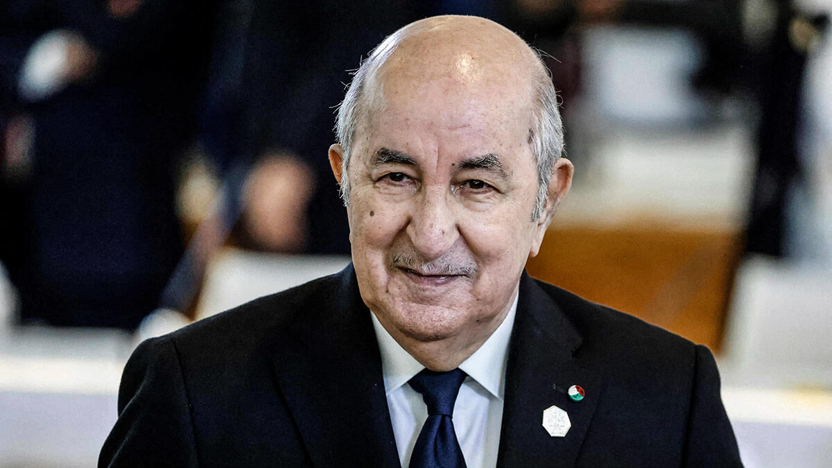 El presidente de Argelia, Abdelmadjid Tebboune - AFP/ LUDOVIC MARIN