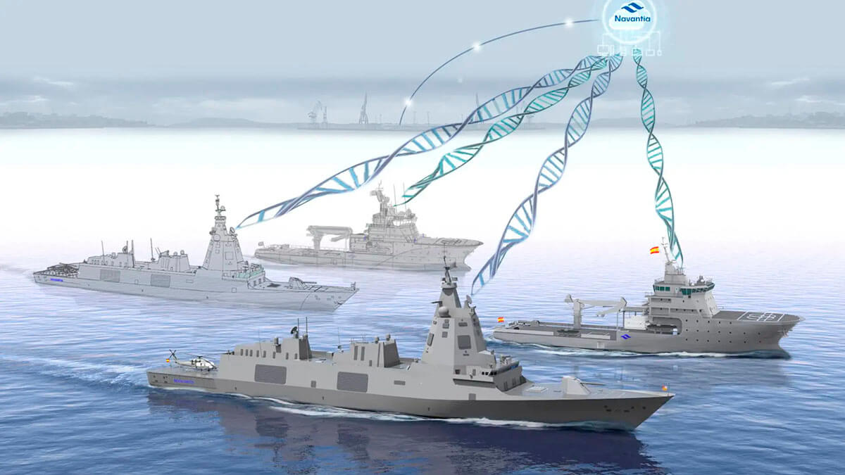 La Armada contempla el desarrollo e implantación del gemelo digital de manera progresiva e incremental, a semejanza de muchas de las tecnologías emergentes, como las armas de energía dirigida de desarrollo nacional - PHOTO/Navantia