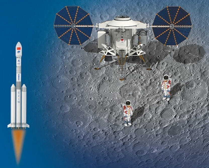 El presidente Xi Jinping desea que sus astronautas alcancen el suelo lunar en torno al 80 aniversario de la República, para demostrar a países amigos, enemigos e indiferentes el gran poder político que encierra la tecnología de Pekín - PHOTO/CMS