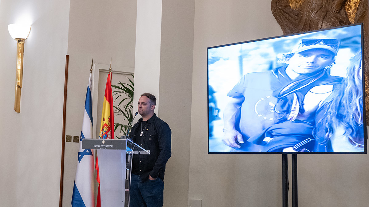 Ander Illarramendi, hermano de Iván Illarramendi, víctima española de los atentados de Israel - PHOTO/ATALAYAR