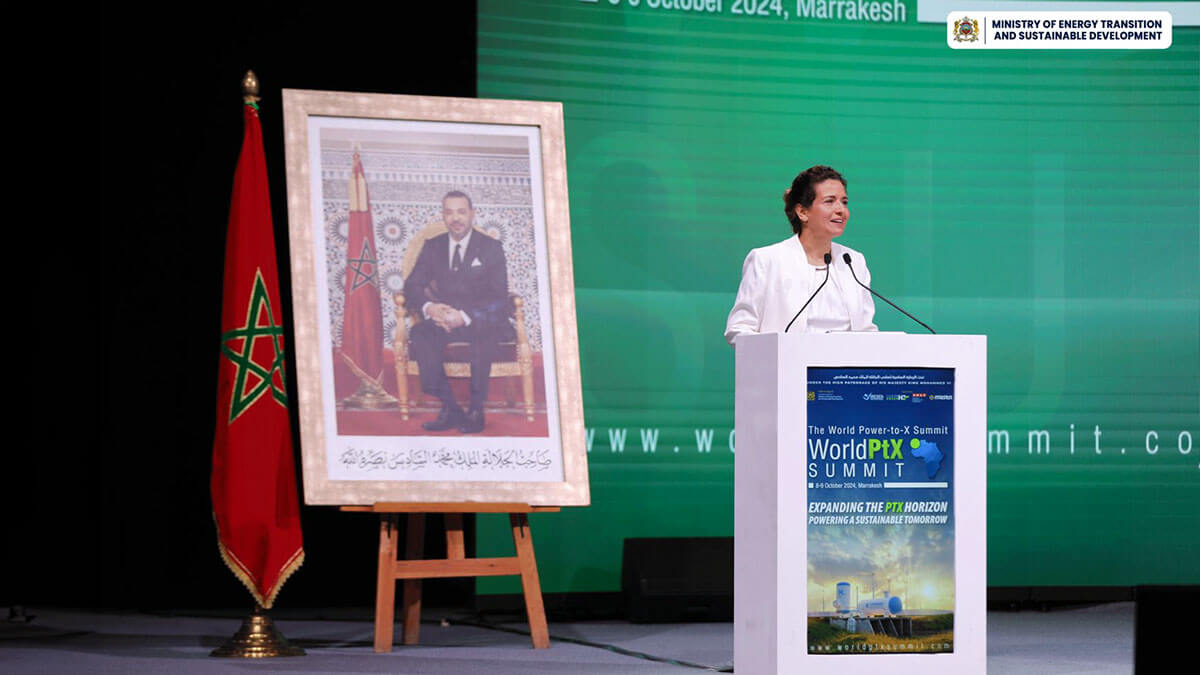 Leila Benali, ministra de Transición Energética y Desarrollo Sostenible de Marruecos - PHOTO/@MTEDDMAROC