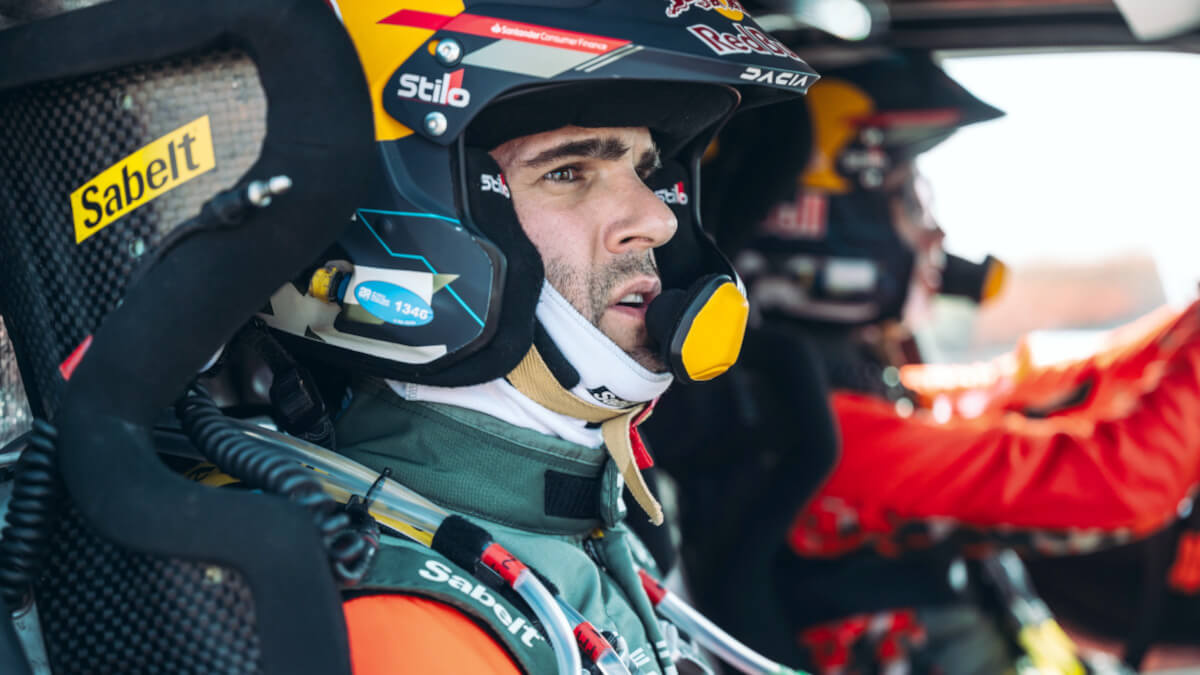 Pablo Moreno, piloto español de Dacia, en el Rally de Marruecos - PHOTO/GRUPO DACIA