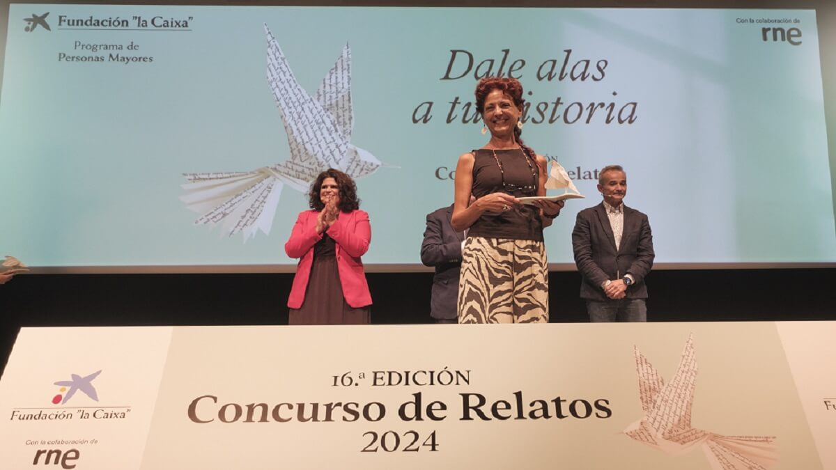 Lourdes Ramírez, accésit por el pódcast Ángeles - © Fundación "la Caixa"